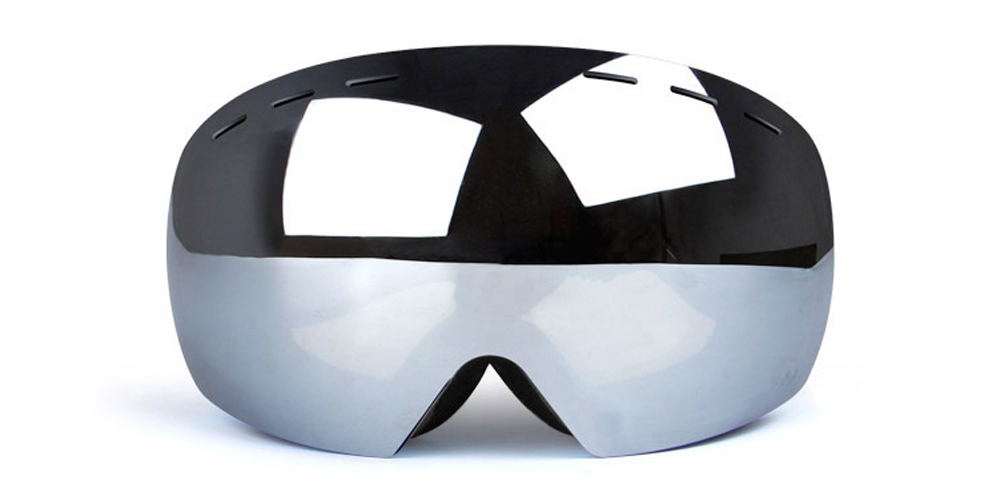 Matrix Aspen Prescription Ski and Snowboard Goggles Silver - Dual Layer Anti Fog Lenses - Impact Resistance and UV Blocking Snow Glasses
