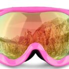 Matrix Durango Prescription Ski and Snowboard Goggles - Revo Red Lenses - Dual Layer Anti Fog Lenses - Impact Resistance and UV Blocking