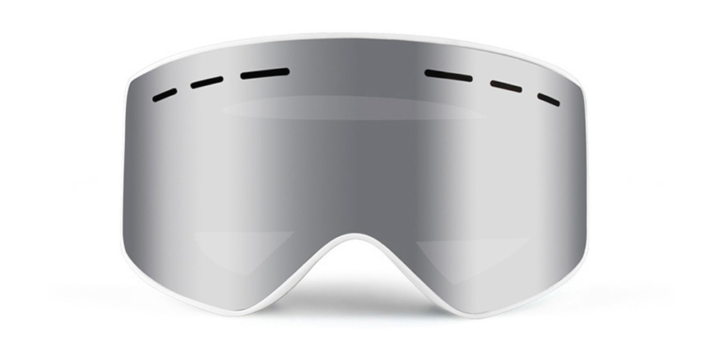 Matrix Blackcomb Prescription Ski and Snowboard Goggles Silver - Dual Anti Fog Lenses - Impact Resistance and Magnetic Interchangeable Lenses
