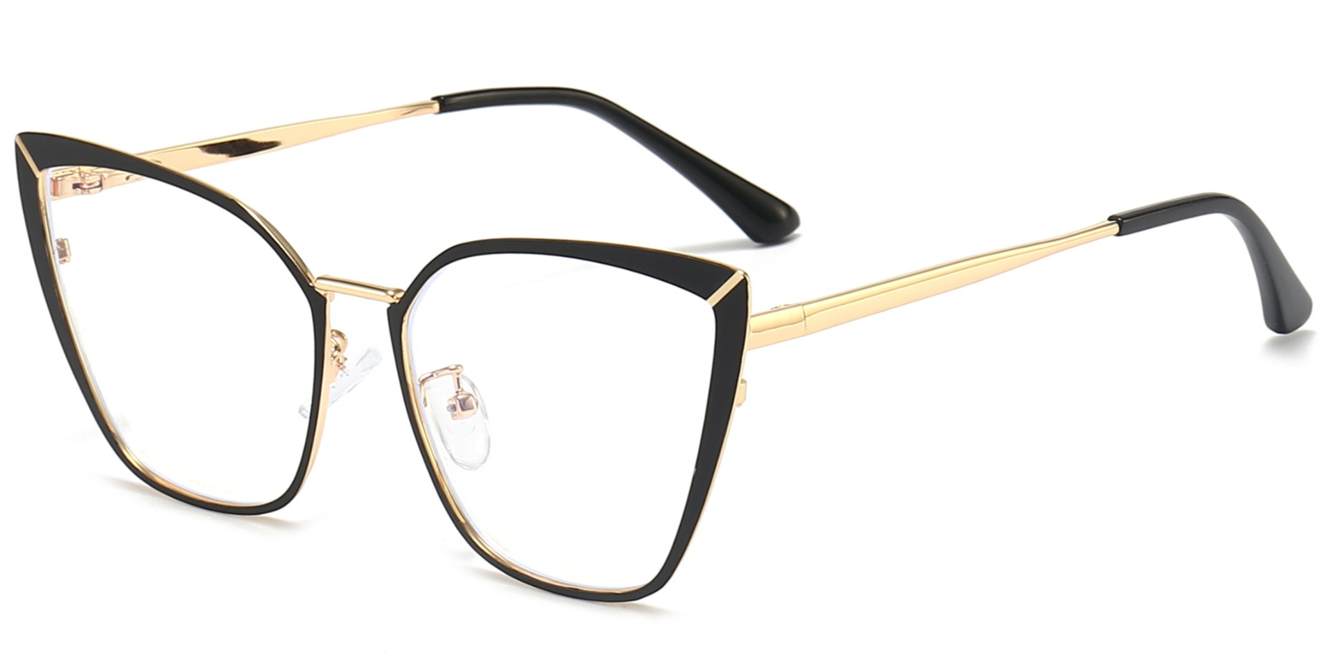 Catalina Cat Eye Prescription Eyeglasses Black - - Women Spring Hinge Glasses