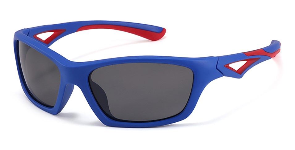 Olivia Blue Prescription Sports Goggles For Kids - Bendable Impact Resistant - Youth Soccer, Football, Basketball, Baseball Glasses