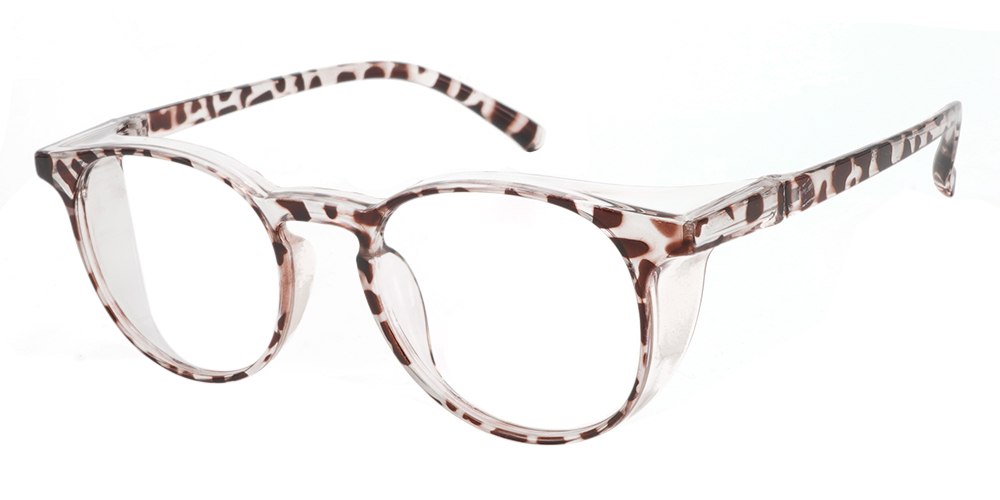 Fusion Seattle Prescription Safety Glasses Tortoise -- Best Protective Eyewear For Doctors, Nurses or Office Workers