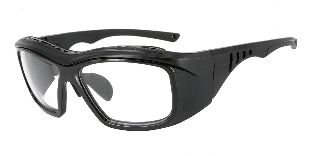 Fusion Omaha Prescription Safety Glasses Black - - ANSI Z87.1 Certified Stamped