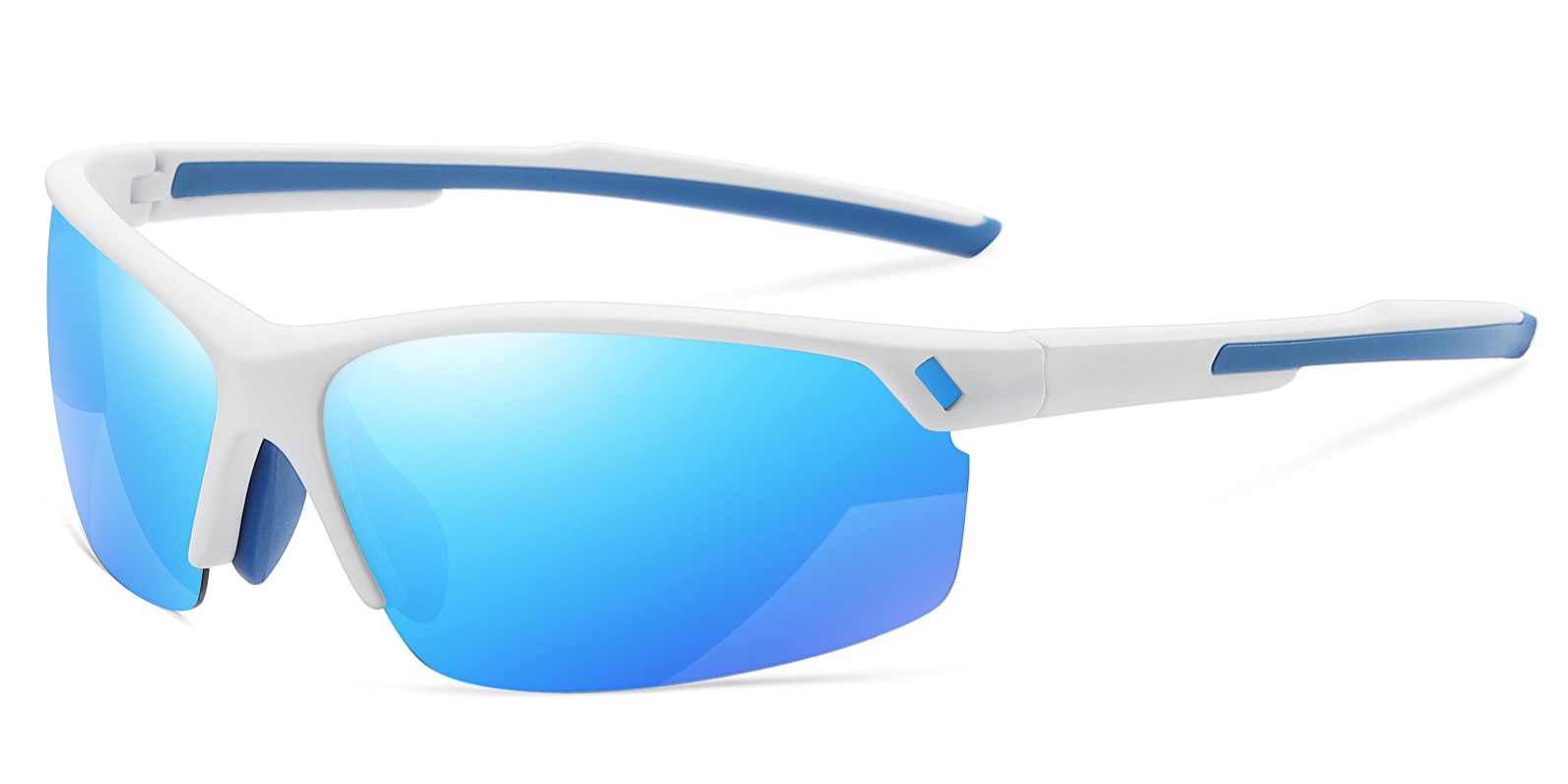 Matrix Sparks Prescription Sports Glasses WhiteBlue - ANSI Z87.1 Certified - Running, Cycling and Hunting Sunglasses