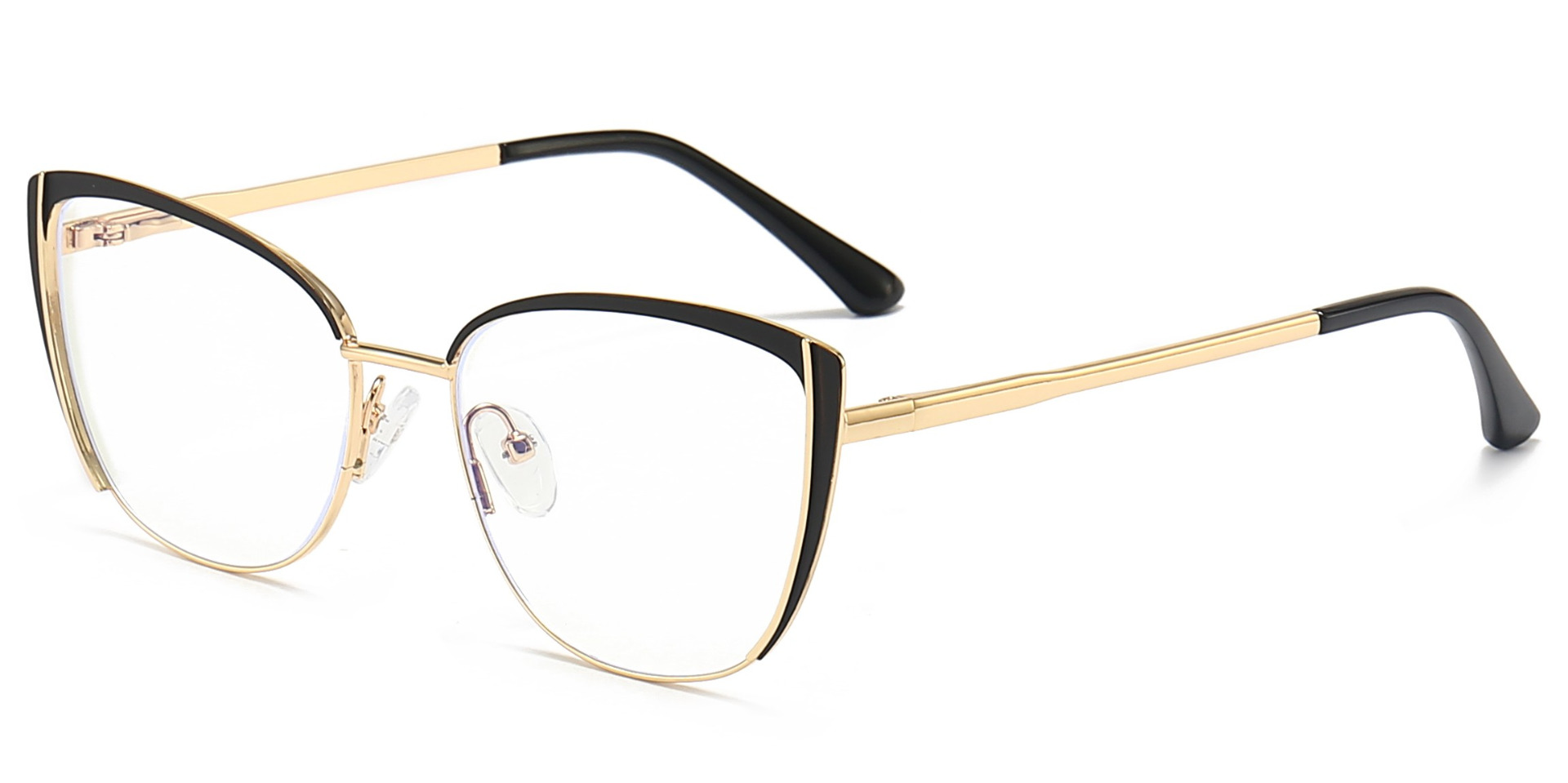Upland Cat Eye Prescription Eyeglasses Black - - Women Spring Hinge Glasses