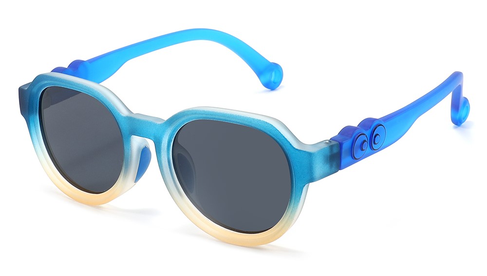 Elijah Blue RX Sunglasses For Youth - Kids Friendly Impact Resistant - Boys and Girls Prescription Eyeglasses