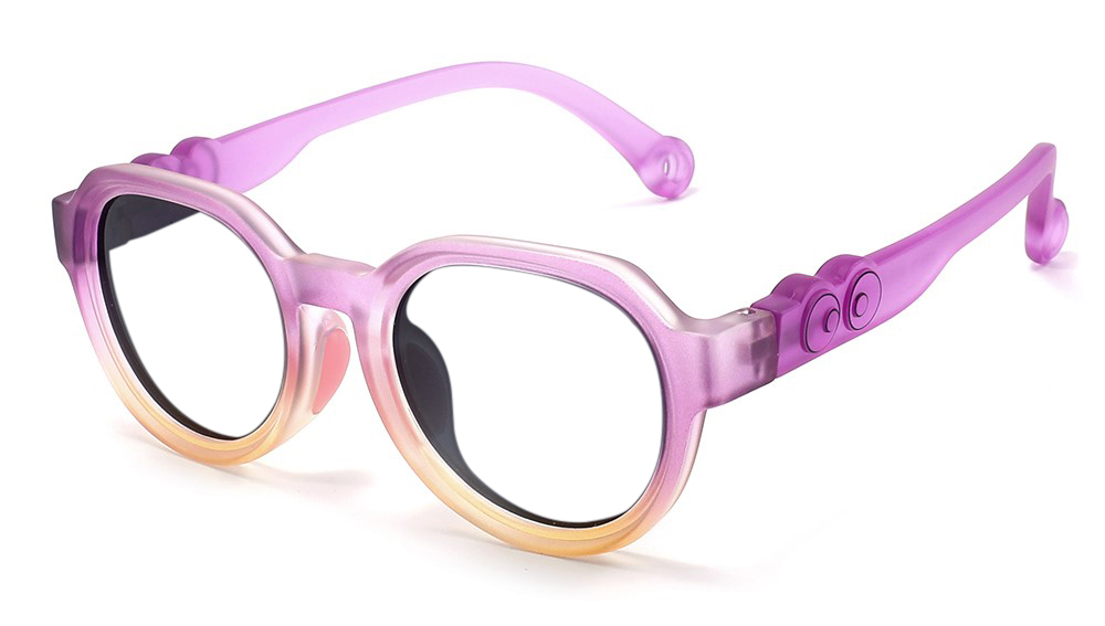 Elijah Purple RX Glasses For Youth - Kids Friendly Impact Resistant - Boys and Girls Prescription Eyeglasses