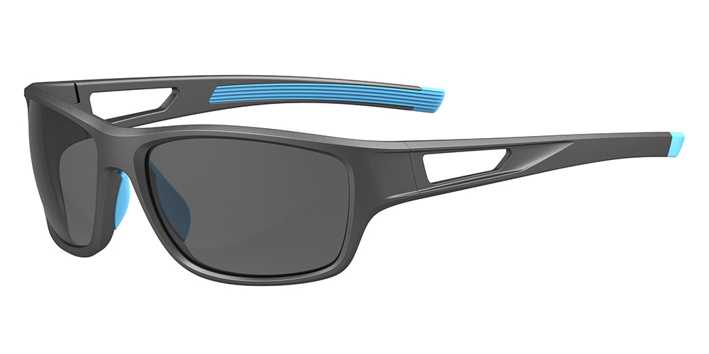 Matrix Salem Prescription Sports Safety Sunglasses Black Blue For Men and Women - Cycling, Running and Baseball Glasses