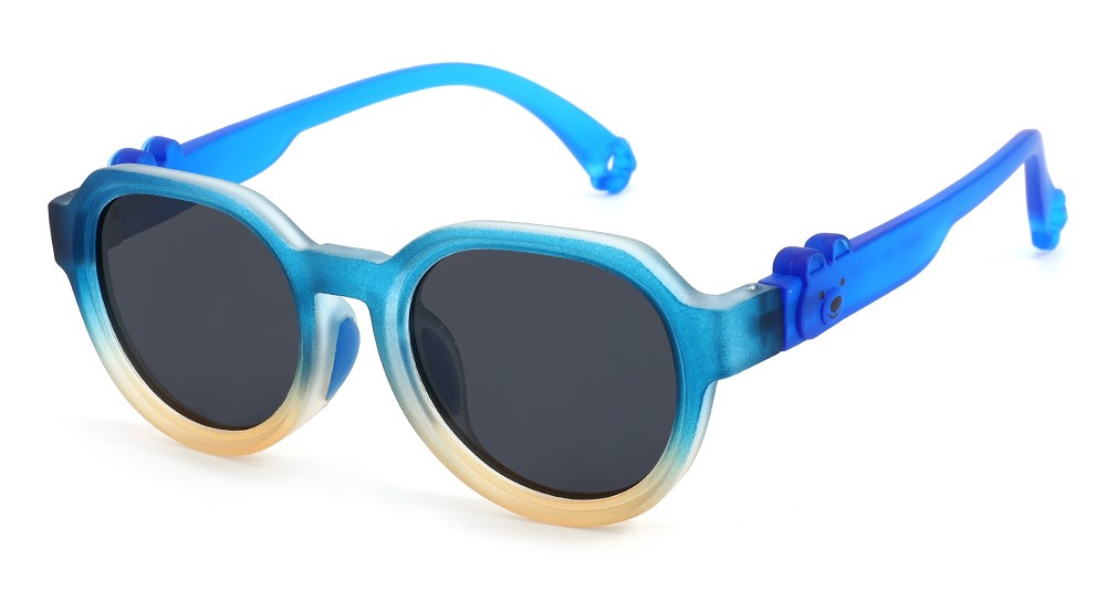 Emma Blue RX Sunglasses For Youth - Kids Friendly Impact Resistant - Boys and Girls Prescription Eyeglasses