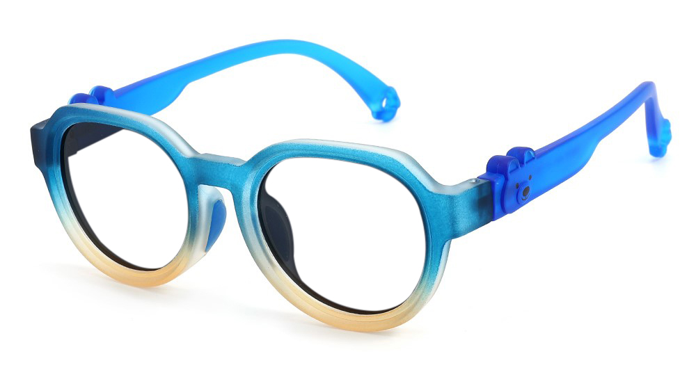 Emma Blue RX Glasses For Youth - Kids Friendly Impact Resistant - Boys and Girls Prescription Eyeglasses