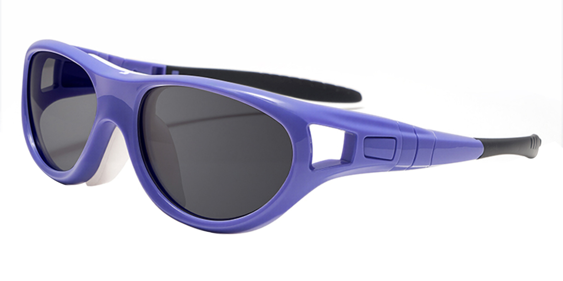 Atlas Prescription Sports Goggles Purple - Interchangeable temple arms and headband - Soccer, Basketball, Baseball Glasses