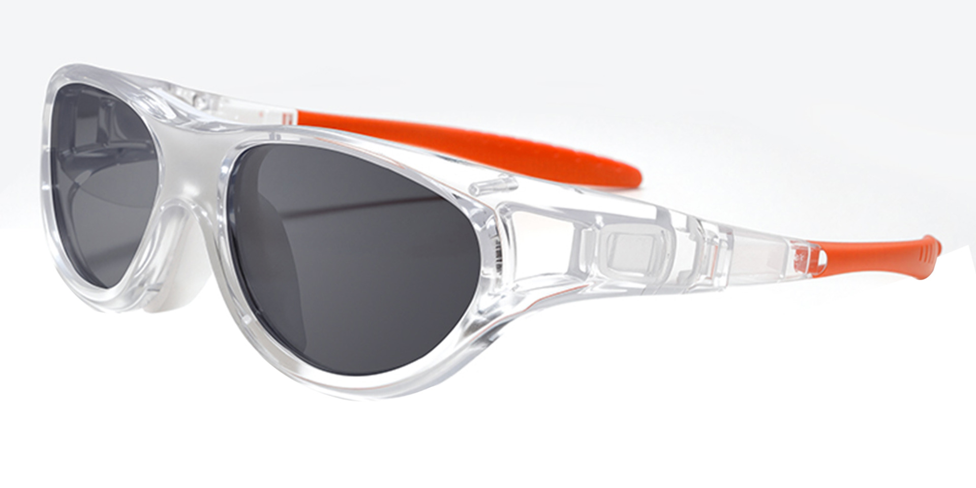 Atlas Prescription Sports Goggles White - Interchangeable temple arms and headband - Soccer, Basketball, Baseball Glasses