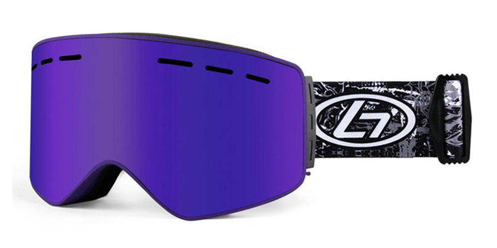 Matrix Blackcomb Prescription Ski and Snowboard Goggles Purple - Dual Anti Fog Lenses - Impact Resistance and Magnetic Interchangeable Lenses