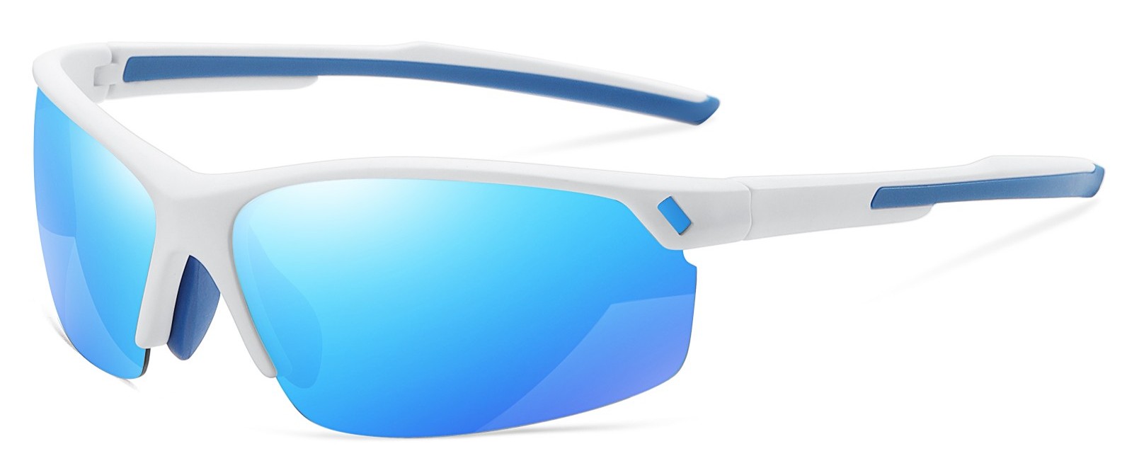 Hornell Prescription Sports Glasses & Sunglasses White Blue - Cycling, Jogging and Fishing Glasses