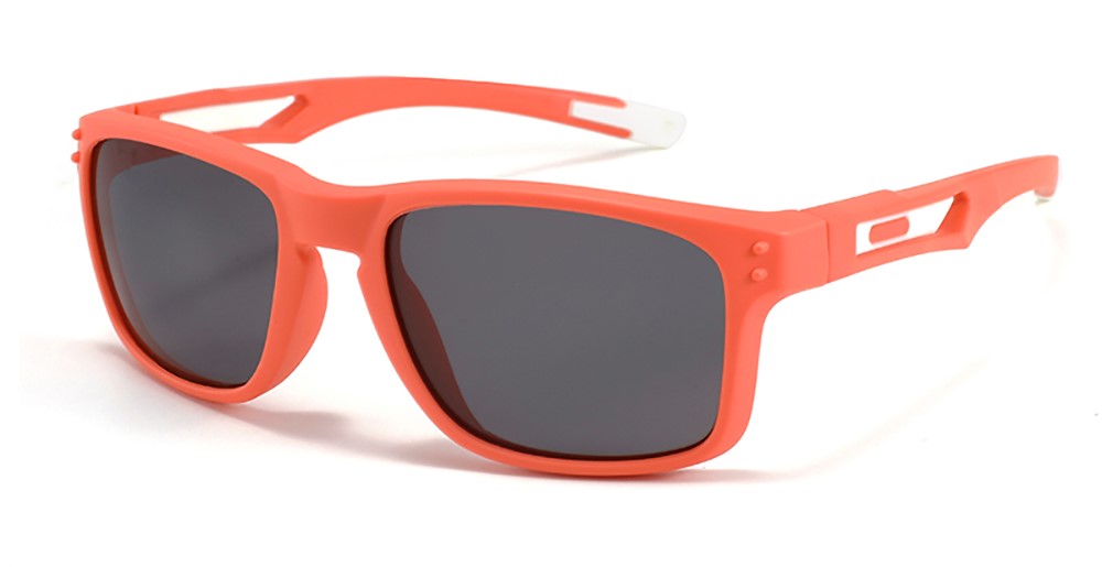 Noah Red Prescription Sports Goggles For Kids - Bendable Impact Resistant - Youth Soccer, Football, Basketball, Baseball Glasses