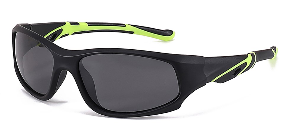 Amelia Black Prescription Sports Goggles For Kids - Bendable Impact Resistant - Youth Soccer, Football, Basketball, Baseball Glasses