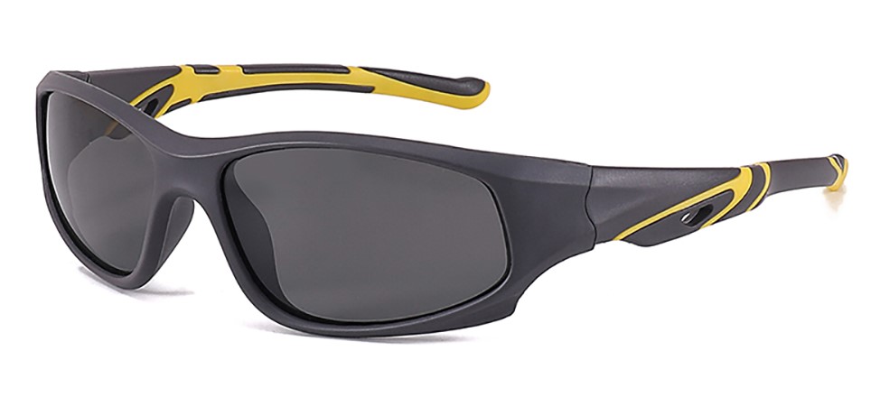 Amelia Gray Prescription Sports Goggles For Kids - Bendable Impact Resistant - Youth Soccer, Football, Basketball, Baseball Glasses