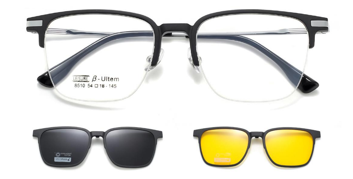 Geneva Polarized Clip-On Rx Sunglases - Men & Women Prescription Eyeglasses