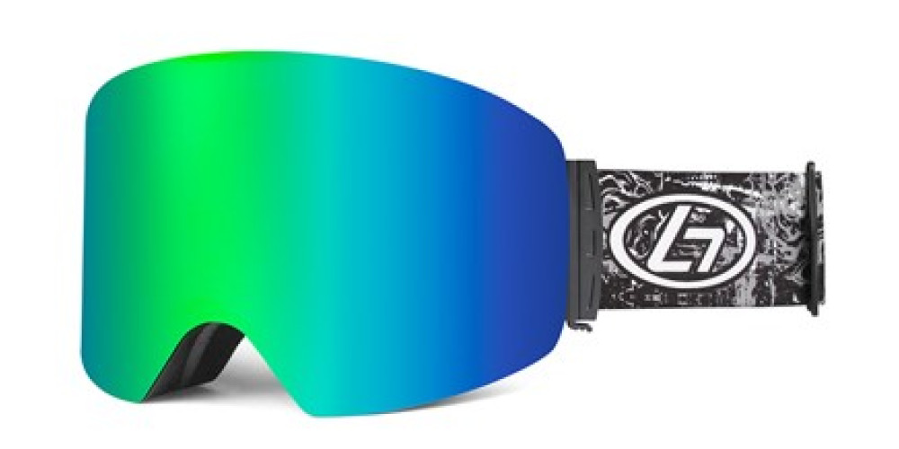 Herman Prescription Ski and Snowboard Goggles Green - Dual Layer Anti Fog Lenses - Impact Resistance and UV Blocking Lenses