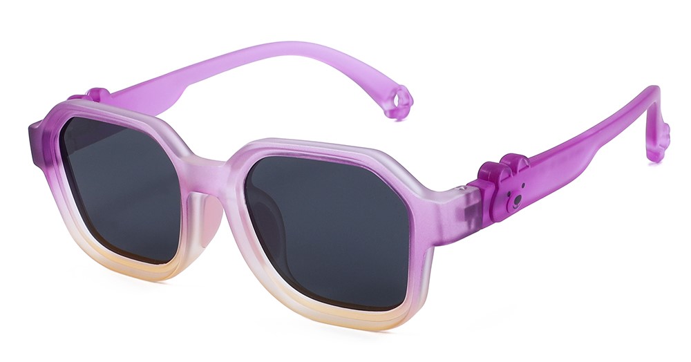 Sophia Purple Prescription Sports Goggles For Kids - Bendable Impact Resistant - Youth Soccer, Football, Basketball, Baseball Glasses