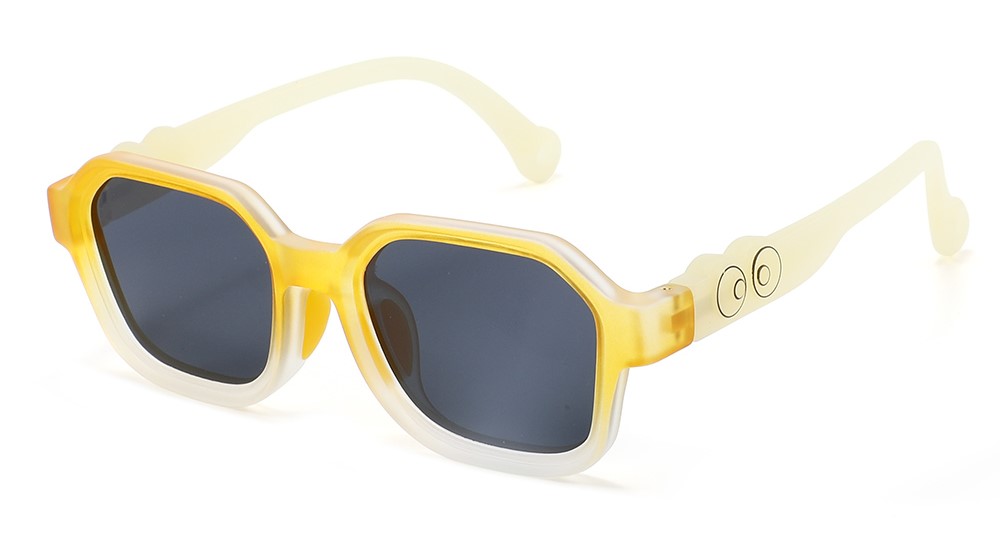 Oliver Yellow RX Sunglasses For Youth - Kids Friendly Impact Resistant - Boys and Girls Prescription Eyeglasses