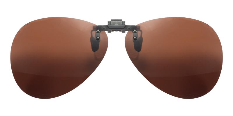 Hadrian Brown Polarized Clip-On