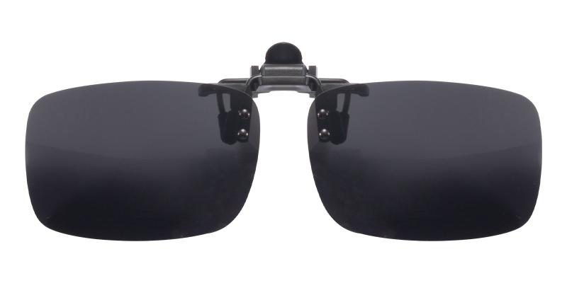 Abel Black Polarized Clip-On